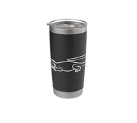 Contour tropical esthétique du dragon barbu Gobelet isotherme en acier inoxydable double paroi