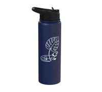 Contour tropical esthétique du dragon barbu Stainless Steel Insulated Water Bottle