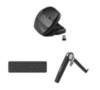 Contour Unimouse sans Fil droitier + Balance Keyboard sans Fil Compact AZERTY + Laptop Stand Pack