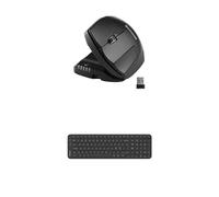 Contour Unimouse sans Fil gaucher + Balance Keyboard sans Fil Compact AZERTY Pack