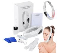 Contourflex 4 in 1 Massager - Contourflex Facial Exerciser, V-Face Shaping Massager Electric, Double Chin Reducer, Tightens & Firms Loose Skin, Gets Rid of a Double Chin, Defines the Jawline (White)