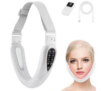 Contourflex 4-in-1 Massager for Face, Contour Flex Facial Sculpting, Device for Double Chin, 5 Modes and 15 Intensities, Reduces Sagging Skin (White)