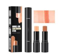 Contouring Stick, Professional Makeup Highlighter Contour Stick 2-In-1, Contour Stick with Two Ends Defines the Cheekbones and Shapes the Face (03#, .)