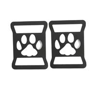 Contours de phares arrières Autocollant De Protection En Métal Pour Feu Arrière De Voiture Pour Jeep Pour Wrangler JL 2018-2023 Couvercle de Feu Arrière(Dog paw)