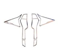 Contours de phares arrières Autocollants De Voiture, Finition Chromée Argentée Cache Feu Arrière Noir Mat Pour Mitsubishi Pour Pajero Sport 2014-2020 Cache feu arrière(Argent Chrome)