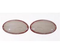 Contours de phares arrières Cache De Feu Arrière ABS Avec Clignotant Stop Et Recul Pour Fiat Pour Abarth 595 695 Pour 500 À Partir 2016 Couvercle de Feu Arrière(1)