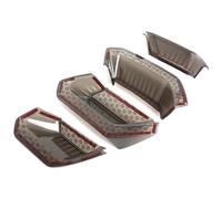 Contours de phares arrières Cache De Feu Arrière Pour Corvette C7 2014-2019 Stop Clignotant Large Protection Phares Couvercle de Feu Arrière(Style 1)