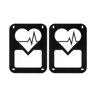 Contours de phares arrières Couvercle De Feu Arrière Pour Jeep Pour Wrangler JK 2007-2017 Protection De Capot En Métal Pour Feu Arrière couvercle de feu