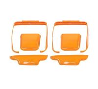Contours de phares arrières Couvercle Décoratif De Feu Arrière De Voiture En ABS Pour Jeep Pour Wrangler JL 2018 Et Plus Accessoires Extérieurs De Voiture Couvercle de Feu Arrière(Orange)