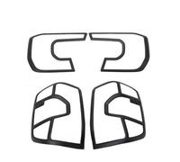 Contours de phares arrières Enjoliveur De Phare Pour Ford Pour Ranger T9 2023-2024 Bandeau Avant Cadre Feux Arrière Accessoires Auto Couvercle de Feu Arrière(CarbonBlack Full kit)