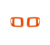 Contours de phares arrières Garniture De Feu Arrière Voiture Pour Jeep Pour Renegade 2016 2017 2018 2019 2020 2021 2022 Accessoires Décoration Capot garde de protection(Orange)