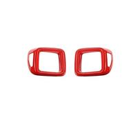 Contours de phares arrières Garniture De Feu Arrière Voiture Pour Jeep Pour Renegade 2016 2017 2018 2019 2020 2021 2022 Accessoires Décoration Capot Couvercle de Feu Arrière(Rouge)