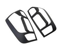 Contours de phares arrières Lot De 2 Caches De Feux Arrière En ABS Noir/chromé Pour Nissan Pour Navara D23 NP300 2015-2018 Protection de feu arrière(Noir)