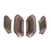 Contours de phares arrières Pour Chevy Pour Corvette C7 2014-2019 ABS Noir Voiture Feu Arrière Feux Brouillard Arrière Couverture Occultante Garniture Autocollant Couvercle de Feu Arrière(Style D)