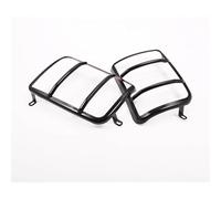 Contours de phares arrières Pour LADA Pour NIVA Métal Noir Feu Arrière Couvercle Garniture Cadre Feu Arrière Garde Autocollant De Protection Voiture Style Accessoires 2 Pièces couvercle de feu