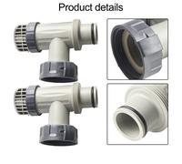 Contr?le de d??bit d'eau efficace avec montage de vanne ?? piston Intex 10747