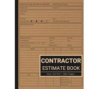 Contractor Estimate Book: Contractor Estimate Log Book with Client Details, Job Quotes, Material Cost Tracker, Dot Grid Sheets for Site Inspection Notes, and Diagrams for Construction Planning
