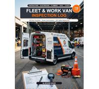 Contractor Mobile Tool Inventory and Daily Pre-Trip Van Inspection Log: Fleet Safety Walkaround Checklist, Power-Tool Custody Register, Mileage, Fuel and Maintenance Record Book - 110 Pages