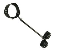 Contrainte Barre Métal + Menottes cheville et Collier en Cuir