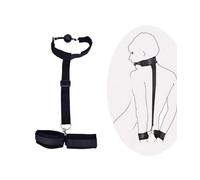 Contraintes BDSM menottes et baillon