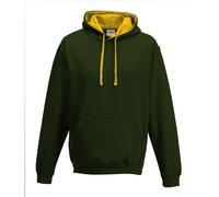 Contraste Couleur Collège Varsity Sweat Capuche Sweat à Capuche S-5XL