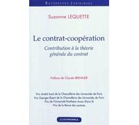 Contrat-cooperation (le) - Suzanne Lequette - Economica - broché - Etude