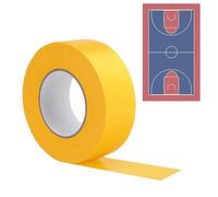 Contrat de marquage de sol- ruban pour terrain de sport | Tapis de marquage de sécurité résistant aux intempéries |1 rôle pour les sols de danse, gymnases, entrepôt, industrie sportive