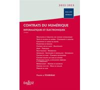 Contrats du numérique 2022/23 12ed - Informatiques et électroniques - Collectif - Dalloz - broché - Etude