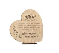 CONTRAXT Carte de remerciement en bois. Cadeaux pour remercier des amis spéciaux Cadeaux originaux d'anniversaire adieu homme femme (Merci)