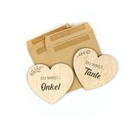 CONTRAXT Ihr Werdet Tante und Onkel. Karte Schwangerschaft Verkünden Familie baby verkündung überraschung erinnerung schwangerschaft glückwunsch schwanger überraschung (Tante und Onkel)