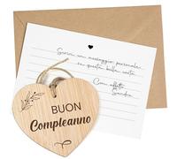 CONTRAXT Regali di Compleanno per Persone Speciali. Biglietto di Auguri in Legno Regali Originali Compleanno Amico Uomo Donna Birthday Cards