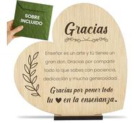 CONTRAXT Regalo original para profesores y maestras. Idea regalo original Tarjeta Gracias Profe felicitacion despedida profesora profesor maestra infantil primaria fin de curso (Profe)