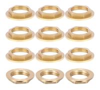 Contre Écrou Laiton à Plateau G1/2 Bride Femelle en Laiton 12PCS Raccord de Tuyau Hexagonal Ecrou Conservateur Écrou Hexagonal pour Robinet Sanitaire pour Salle de Bain Lavabo Sanitaire