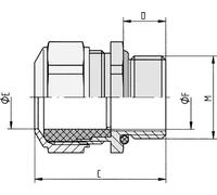 Contre-écrou LAPP 52032655 M40 Nickel, acier 10 pc(s)