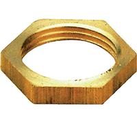 CONTRE ECROU PLAT EN LAITON DIAMETRE 1/2 RIQUIER