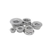 Contre-écrous, 2/25X M3 M4 M5 M6 M8 M10 M12 tête hexagonale en acier inoxydable, écrou de verrouillage Spinlock dentelé, DIN6923(M3 (25PCS))