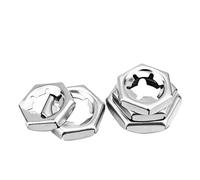 Contre-écrous hexagonaux autobloquants en acier inoxydable SS304 (10,M14)