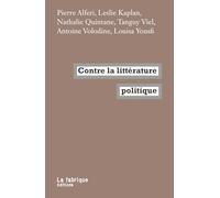 Contre la littérature politique