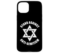 Contre l'antisémitisme Noir et Blanc étoile de David Coque pour iPhone 15 Plus
