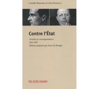 Contre l'État Articles et correspondance (1935-1936) - Carlo Rosselli - Nuits Rouges - broché - Essai