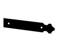 Contre penture 11P2A pour penture droite 11PA - Noir - 225mm TORBEL