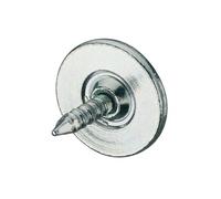 Contre plaque ronde pour fermeture magnétique largeur 1,2cm finition zinguée - HAFELE - 246.08.910