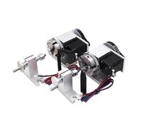 Contre-poupée à axe rotatif Tour CNC 4e axe rotatif et contre-pointe, mandrin à 3 mors 65 mm x 50 mm, table rotative CNC 4e axe, contre-pointe à moteur pas à pas biphasé 42 V for tour(50mm 4 claws)