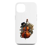 Contrebasse Jazz Droit Bass Player Vintage Jazz Music Coque pour iPhone 13