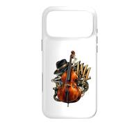 Contrebasse Jazz Droit Bass Player Vintage Jazz Music Coque pour iPhone 17 Pro Max