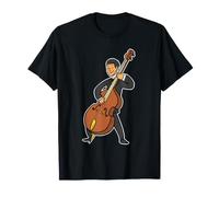 Contrebasse Jouer Basse à Cordes - Bassiste Performance Art T-Shirt