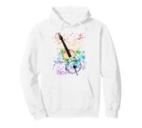 Contrebasse Rainbow Colors Bassiste Jazz Musicien Orchestre Sweat à Capuche