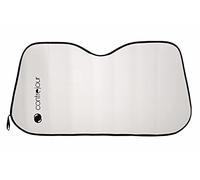 CONTREJOUR Pare soleil avant, Aluminium Isolant Taille L : 130 x 70 cm, Blanc