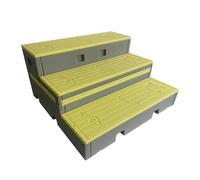 Contremarches de choeur en plastique PE, plates-formes vocales mobiles, contremarches d'escalier mobiles pliables, for porche/terrasse, universelles(C)