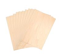 Contreplaqué,10 pcs Feuilles de Bois Planche en Bois Carton Bois 2mm Panneau Plaque Bois,pour Modélisme Gravure Peinture Bricolage DIY Fait Main(22 * 15 * 0.2cm)
